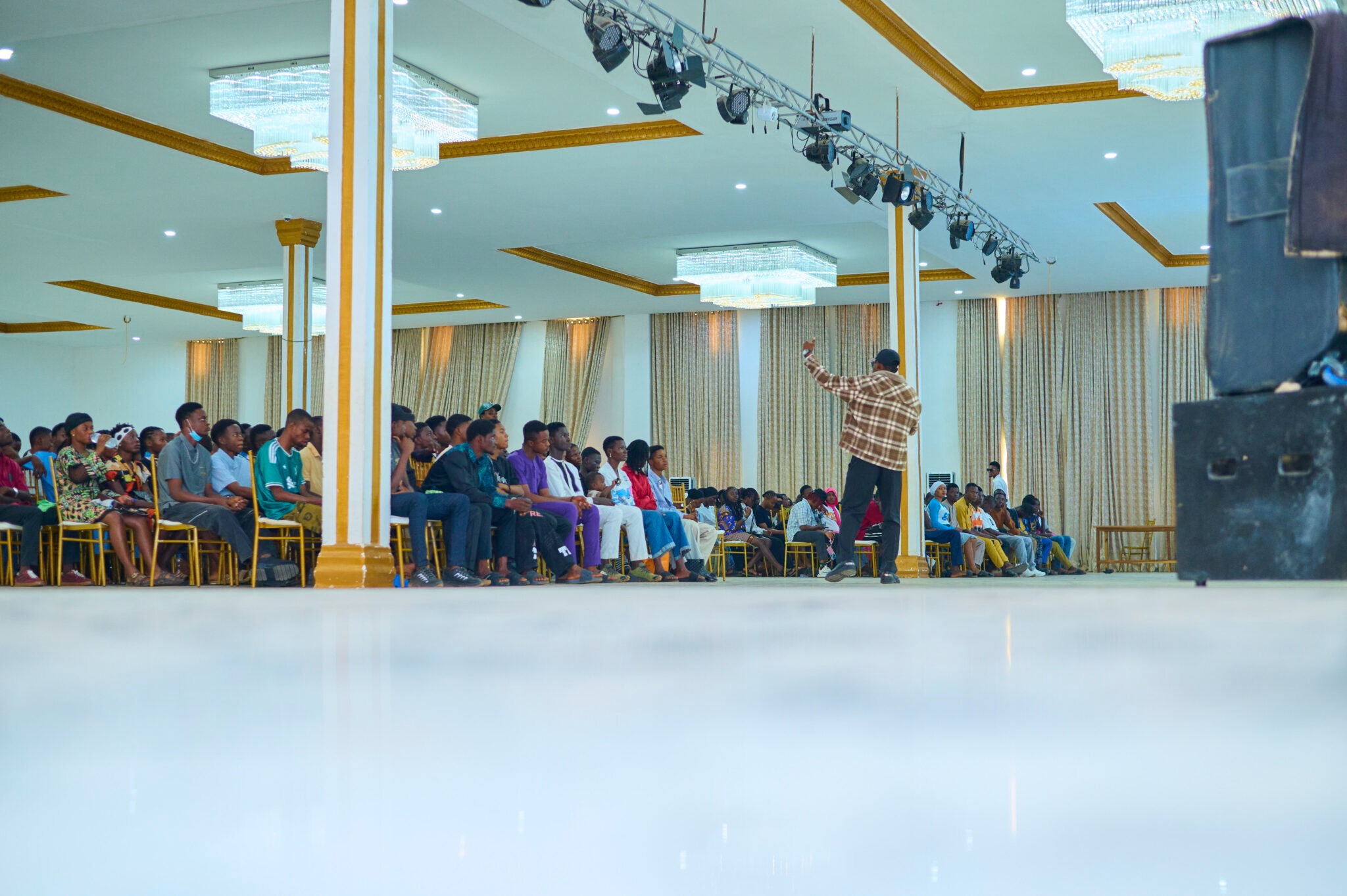 FHG Ado seminar with speaker addressing the audience